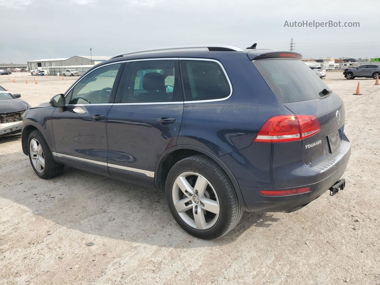 2013 Volkswagen Touareg V6 Синий vin: WVGEF9BPXDD006501