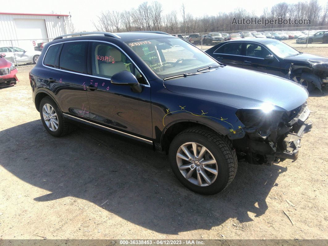 2013 Volkswagen Touareg Sport W/nav Синий vin: WVGEF9BPXDD011696