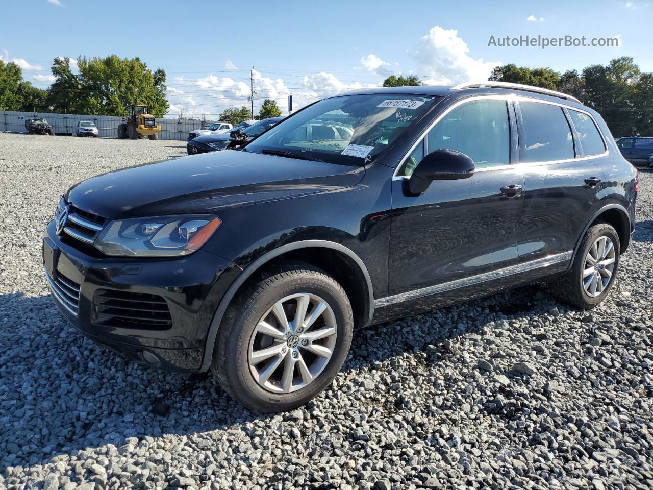 2013 Volkswagen Touareg V6 Черный vin: WVGEF9BPXDD012444