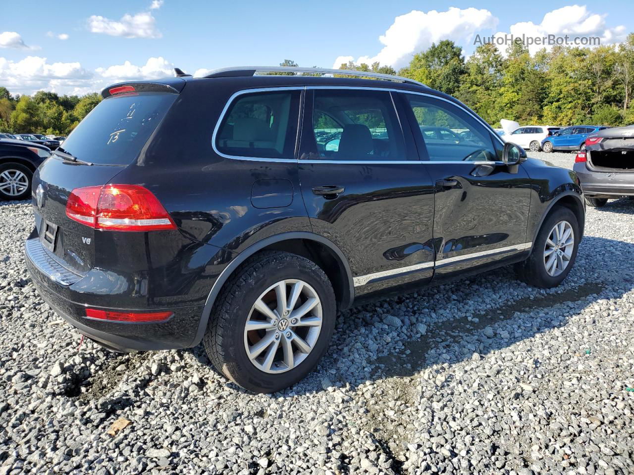 2013 Volkswagen Touareg V6 Black vin: WVGEF9BPXDD012444