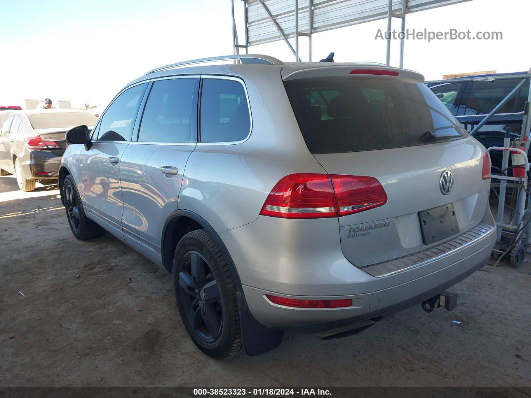 2013 Volkswagen Touareg Vr6 Lux Silver vin: WVGEF9BPXDD013559