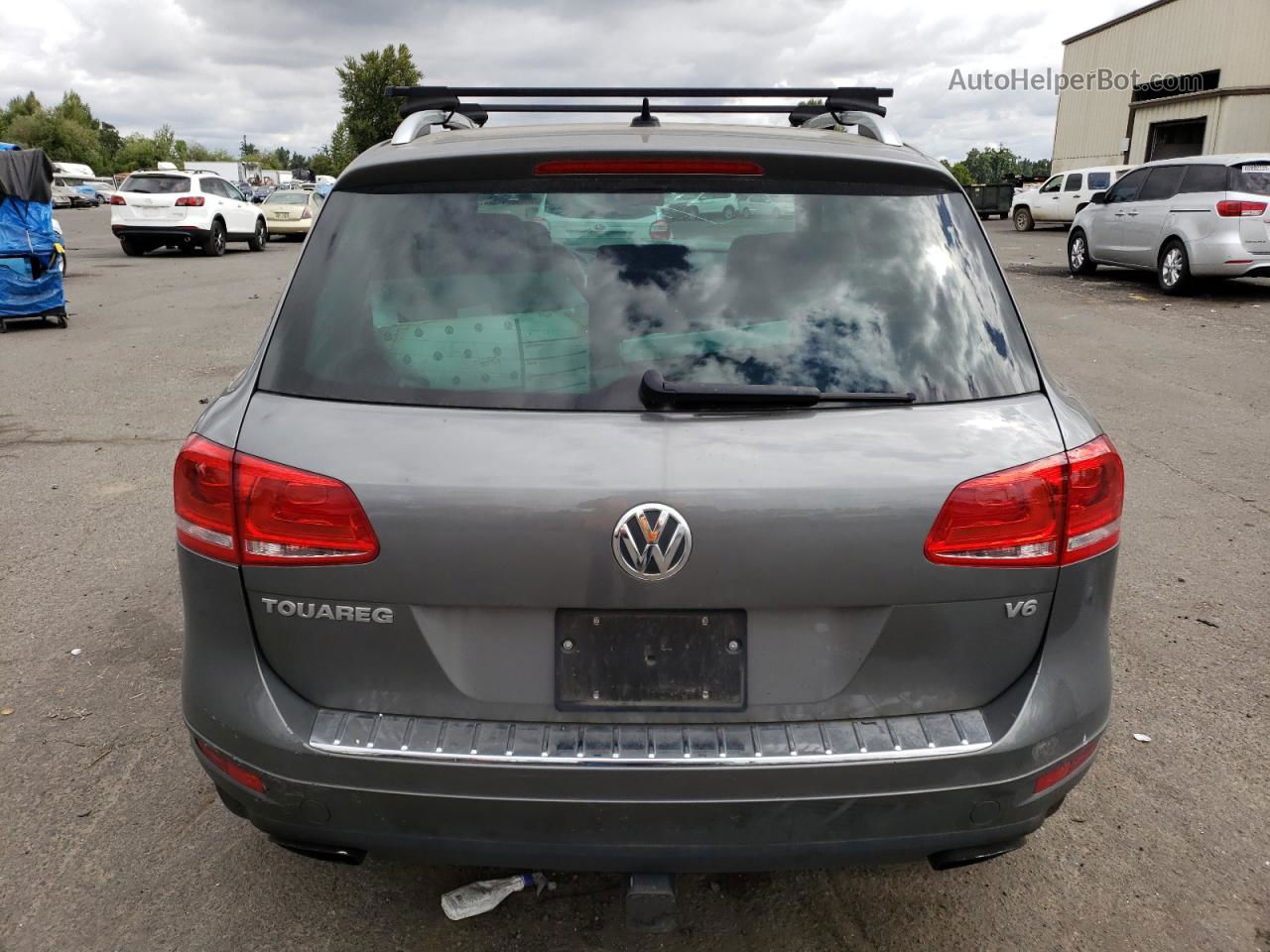 2014 Volkswagen Touareg V6 Серый vin: WVGEF9BPXED003583