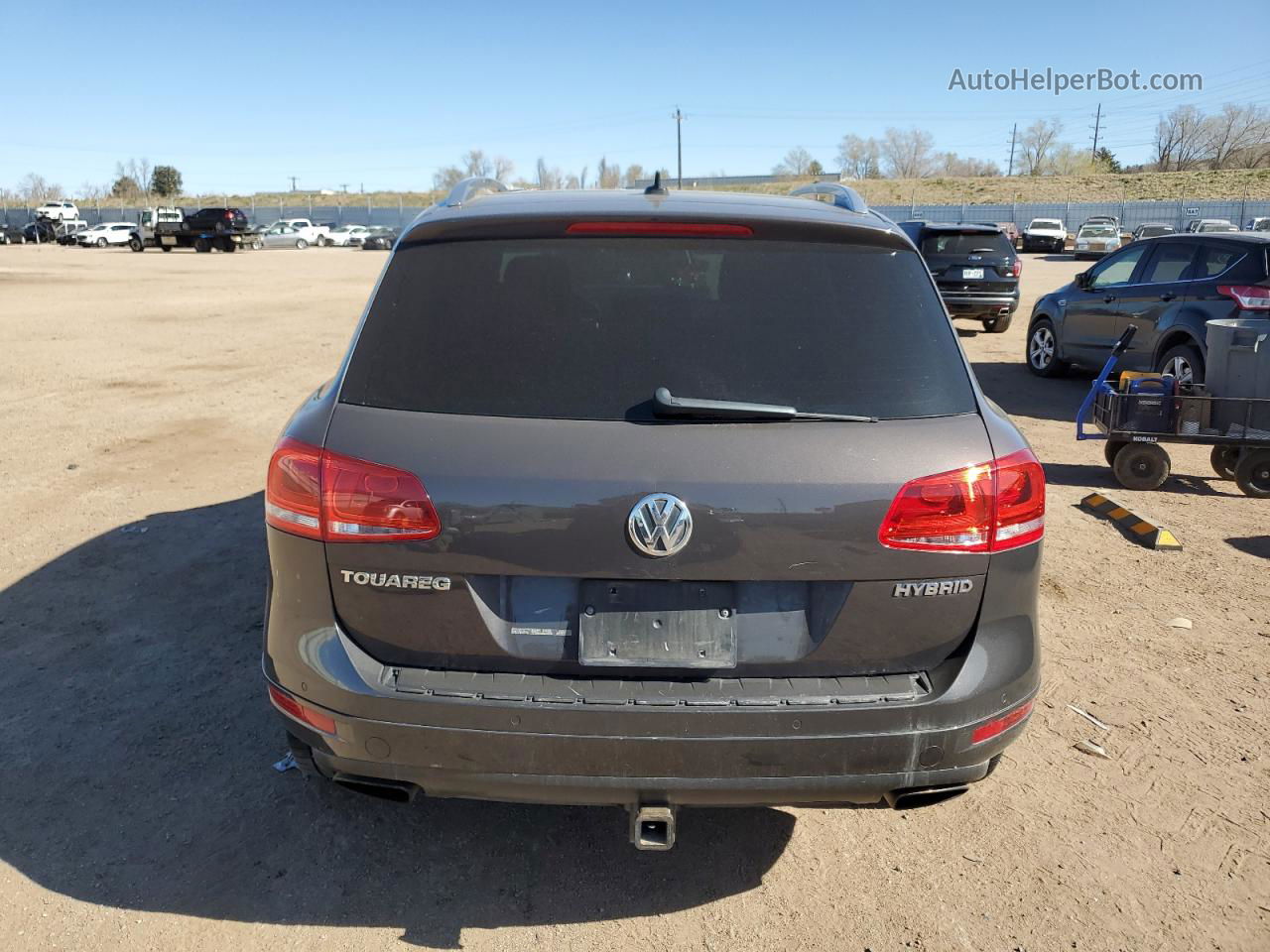 2012 Volkswagen Touareg Hybrid Серый vin: WVGEG9BP9CD007716