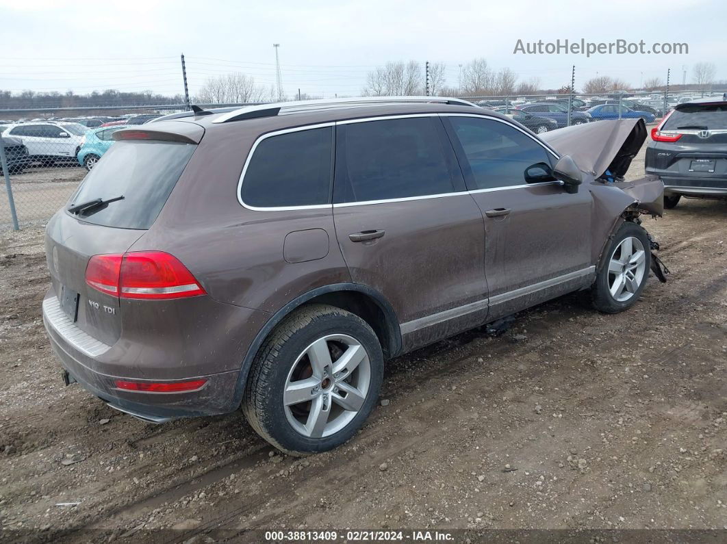 2012 Volkswagen Touareg Tdi Lux Коричневый vin: WVGEK9BP0CD009756