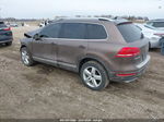 2012 Volkswagen Touareg Tdi Lux Brown vin: WVGEK9BP0CD009756