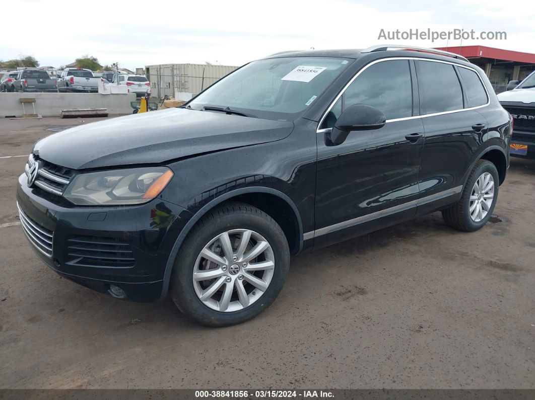 2012 Volkswagen Touareg Tdi Sport Black vin: WVGEK9BP1CD006395