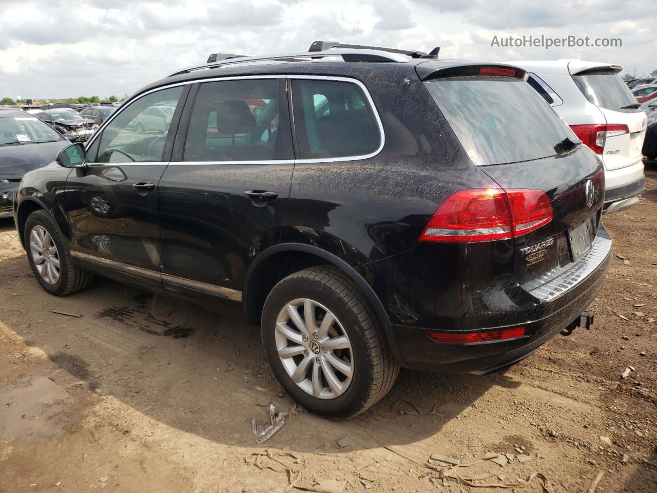 2012 Volkswagen Touareg V6 Tdi Black vin: WVGEK9BP1CD009684