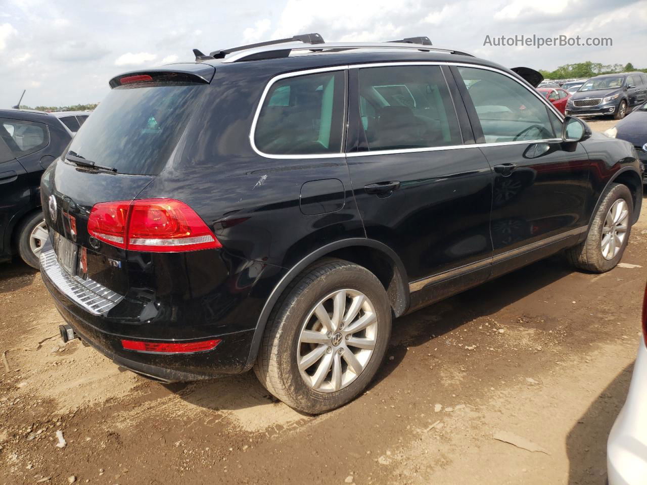 2012 Volkswagen Touareg V6 Tdi Black vin: WVGEK9BP1CD009684