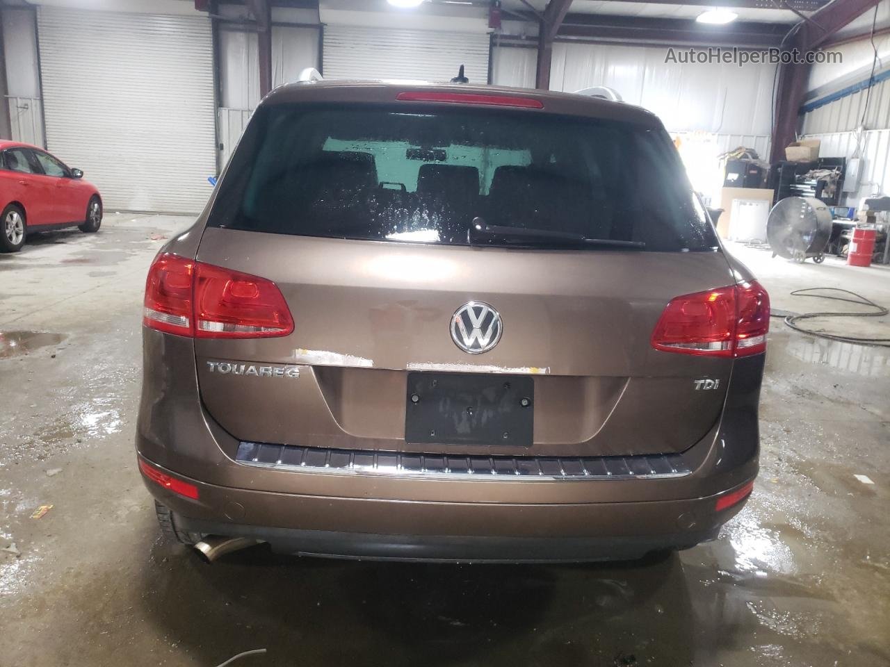 2012 Volkswagen Touareg V6 Tdi Brown vin: WVGEK9BP1CD011385