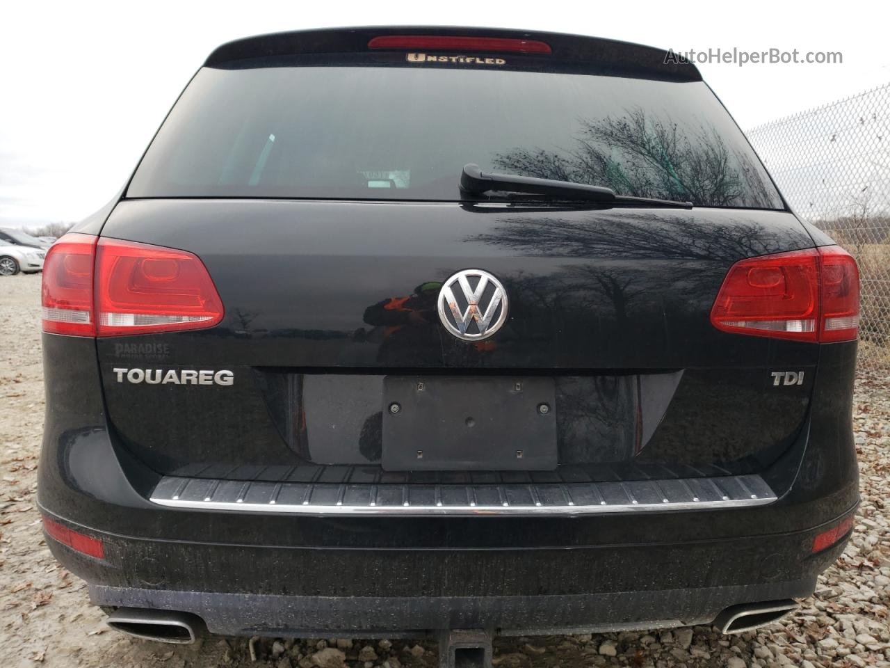 2012 Volkswagen Touareg V6 Tdi Черный vin: WVGEK9BP1CD011726