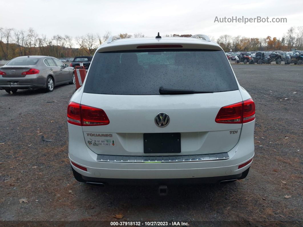 2012 Volkswagen Touareg Lux White vin: WVGEK9BP2CD007880