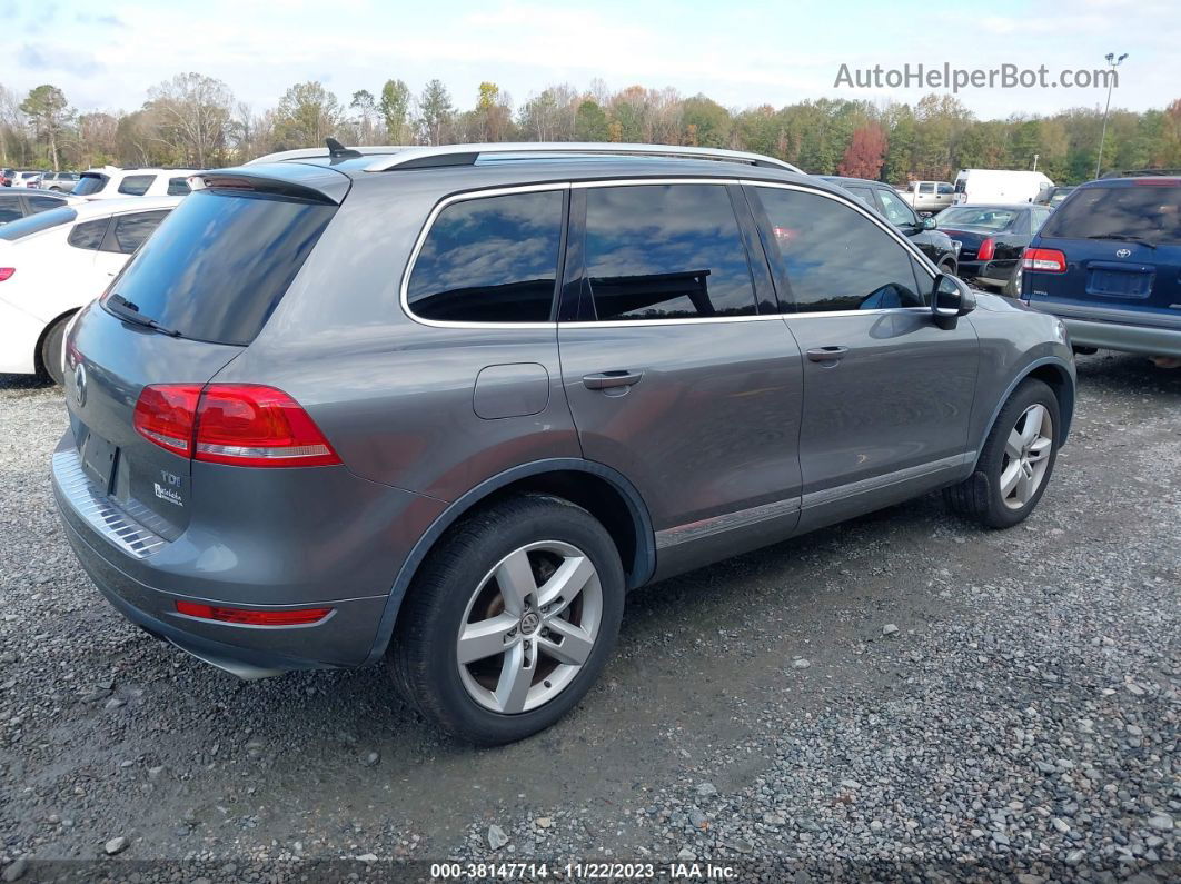 2012 Volkswagen Touareg Tdi Lux Gray vin: WVGEK9BP2CD011797