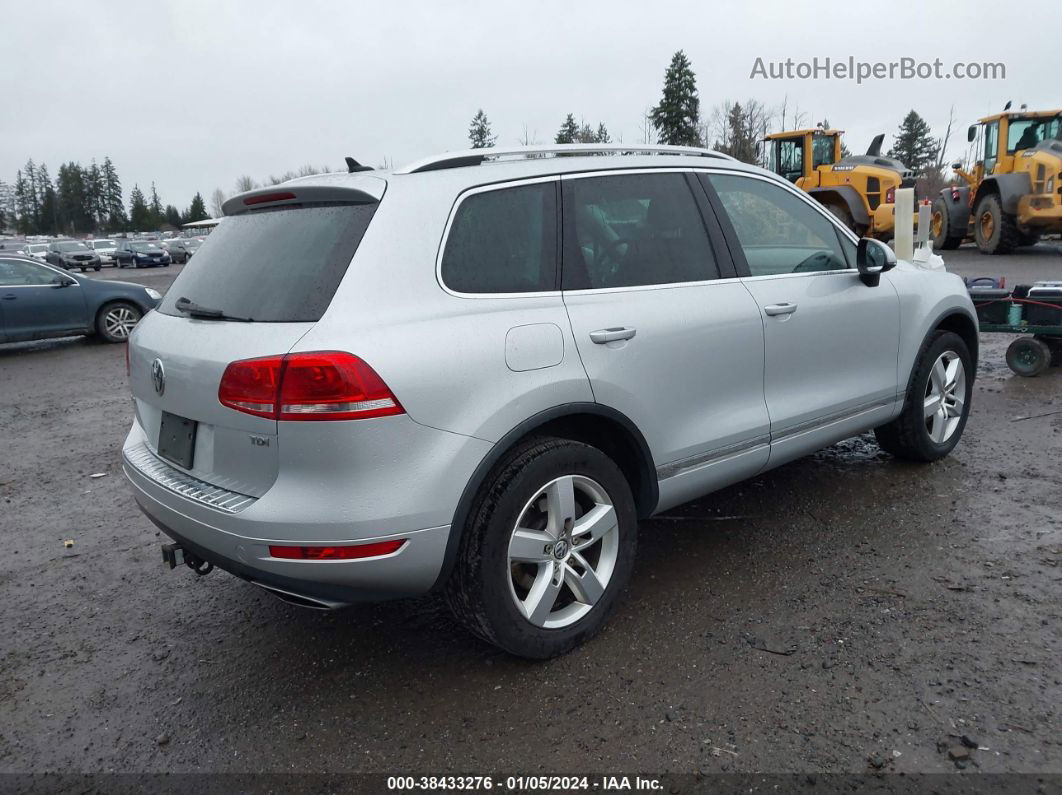 2012 Volkswagen Touareg Tdi Lux Silver vin: WVGEK9BP4CD009663