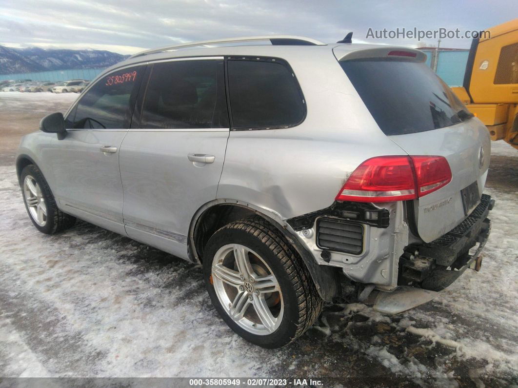 2012 Volkswagen Touareg Lux Silver vin: WVGEK9BP5CD005671