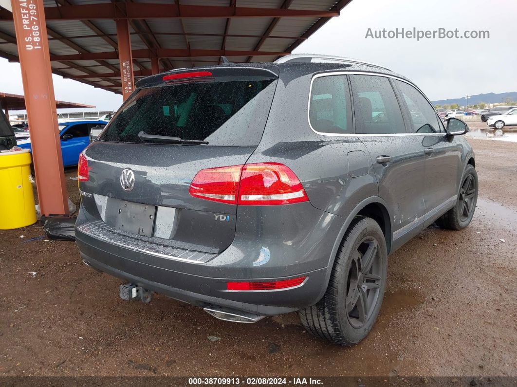 2012 Volkswagen Touareg Tdi Sport Gray vin: WVGEK9BP5CD008330