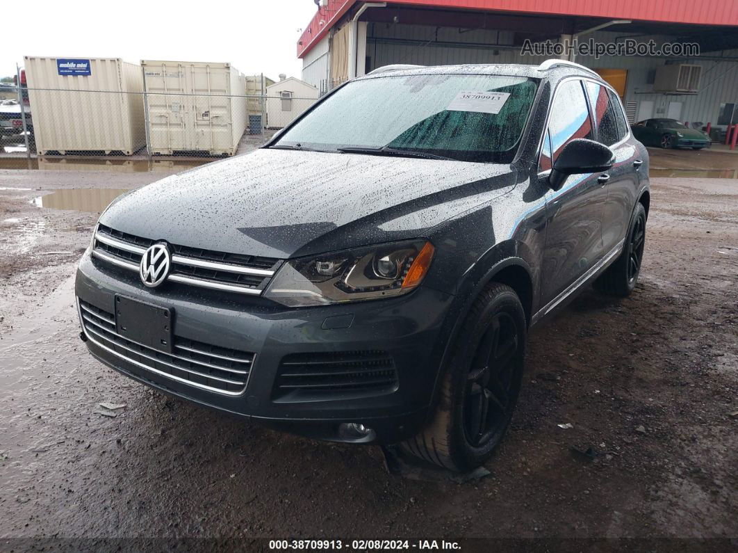 2012 Volkswagen Touareg Tdi Sport Gray vin: WVGEK9BP5CD008330