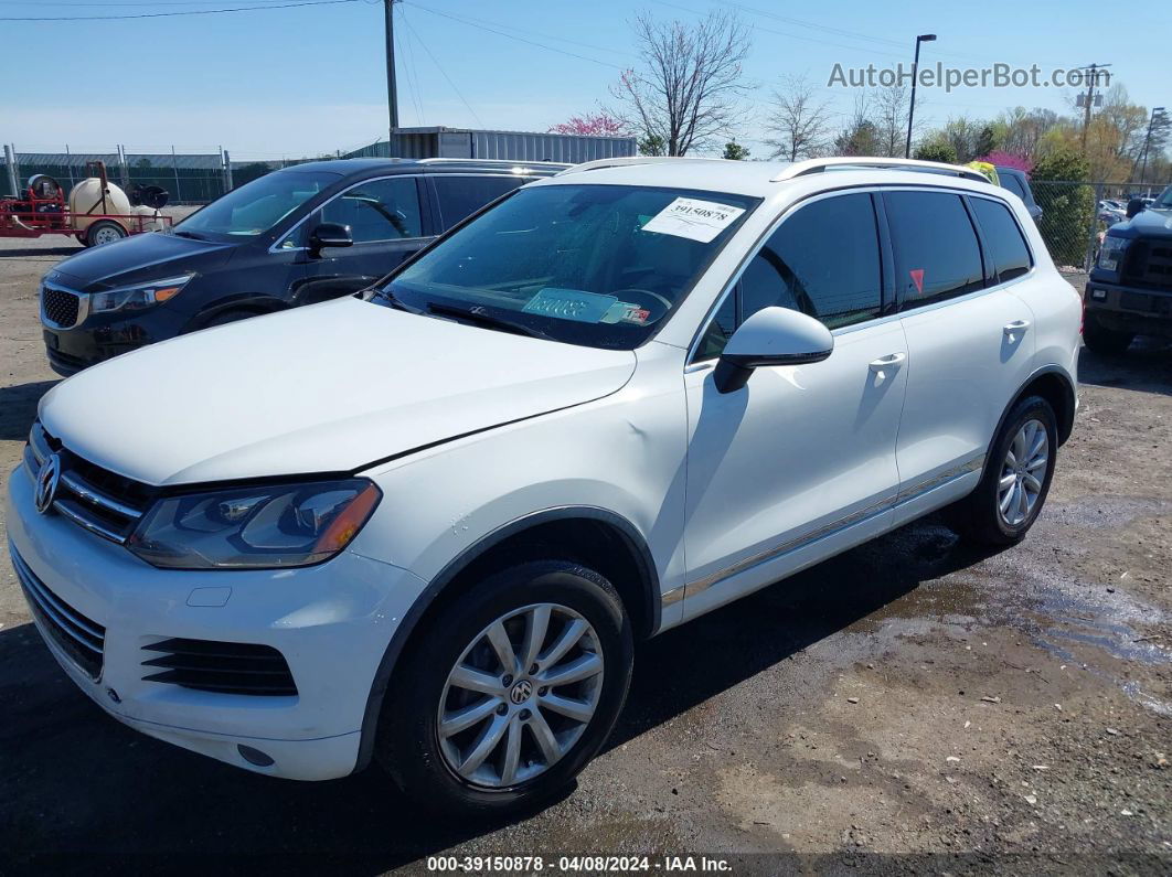 2012 Volkswagen Touareg Tdi Sport White vin: WVGEK9BP5CD012023