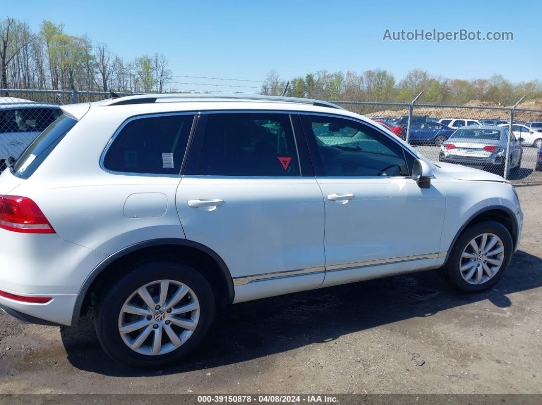 2012 Volkswagen Touareg Tdi Sport White vin: WVGEK9BP5CD012023