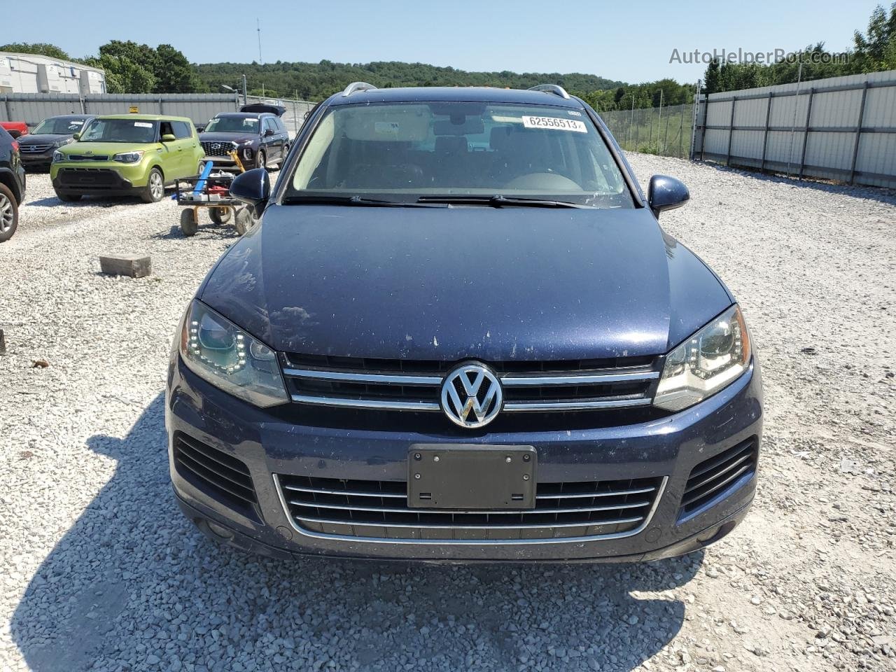 2012 Volkswagen Touareg V6 Tdi Синий vin: WVGEK9BP6CD007266