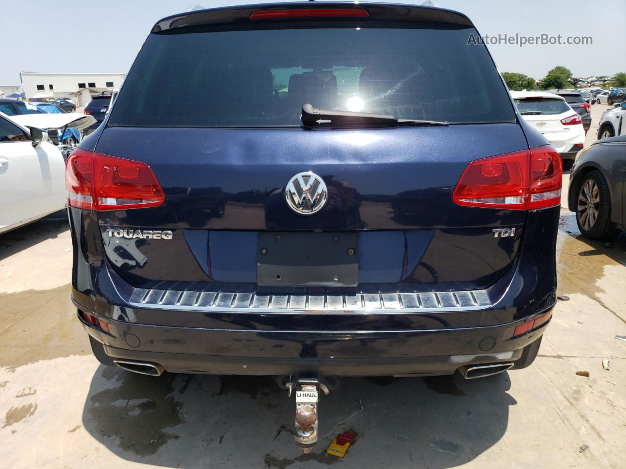 2012 Volkswagen Touareg V6 Tdi Blue vin: WVGEK9BP7CD005784