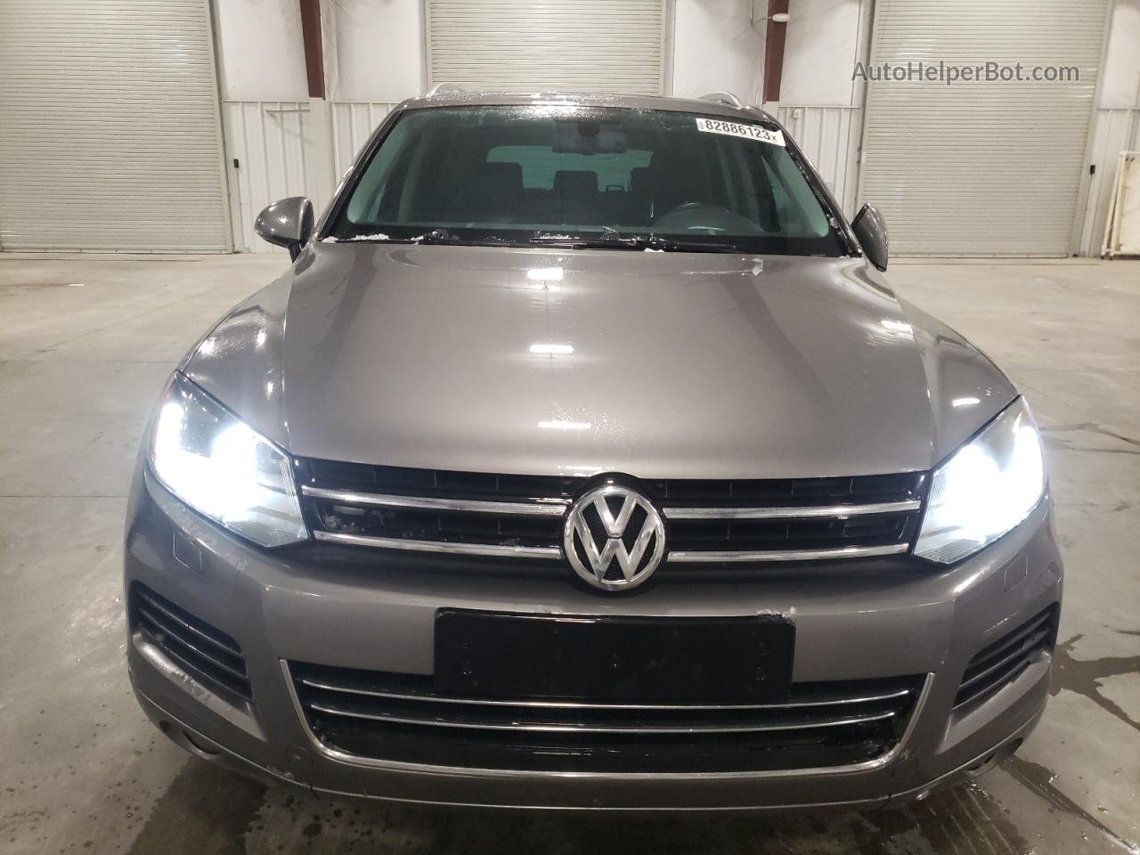 2012 Volkswagen Touareg V6 Tdi Gray vin: WVGEK9BP7CD006126