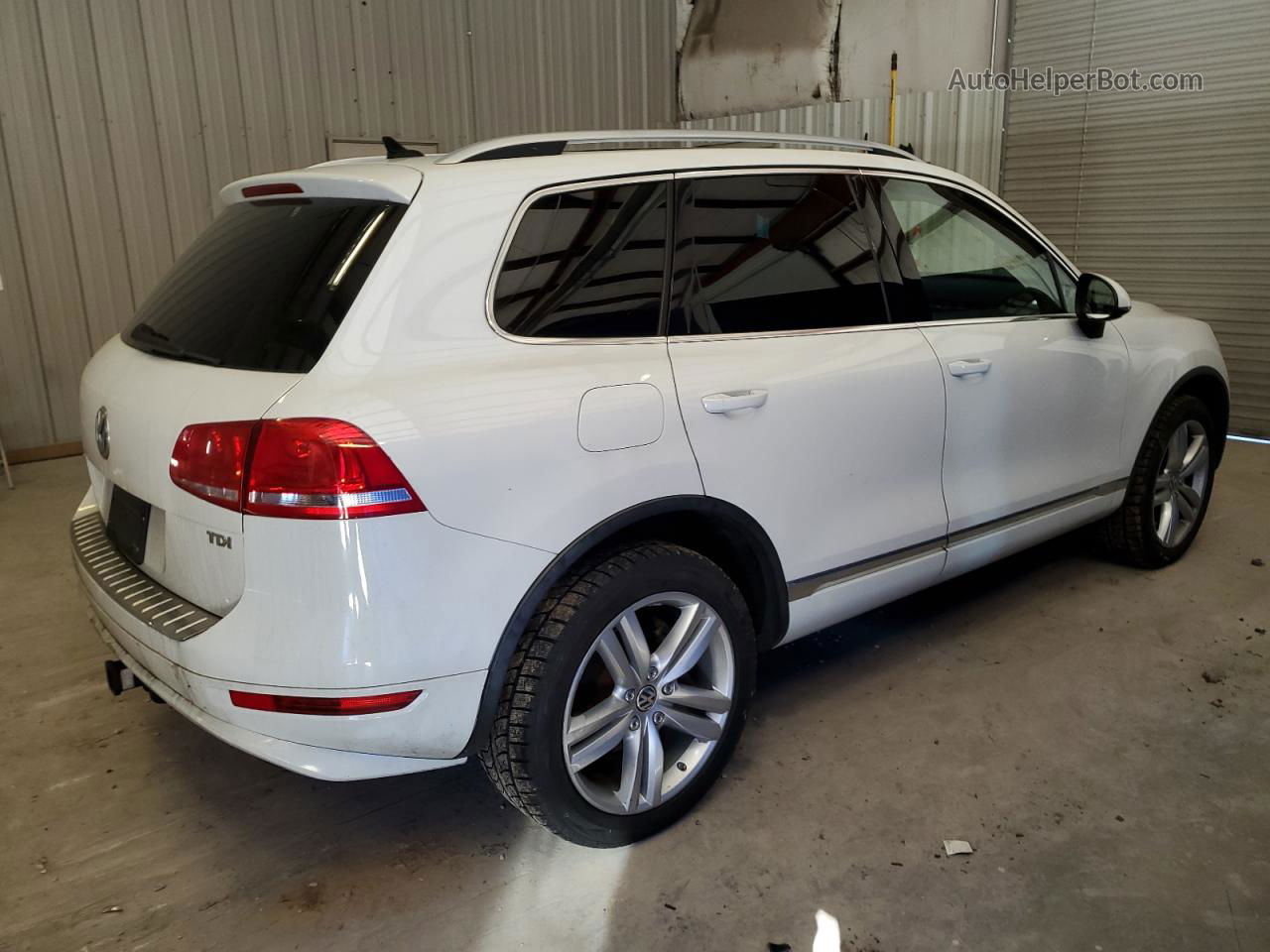 2012 Volkswagen Touareg V6 Tdi Белый vin: WVGEK9BP8CD006250