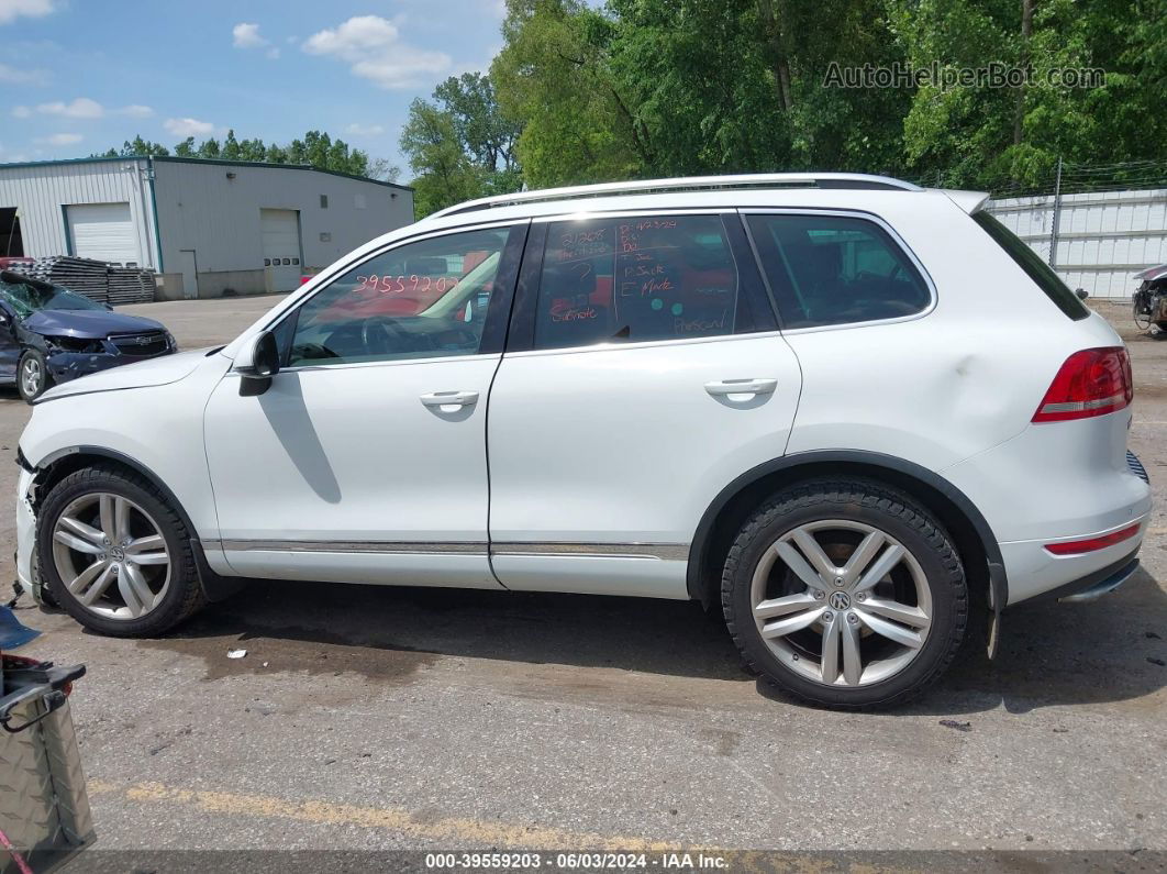 2012 Volkswagen Touareg Tdi Executive White vin: WVGEK9BP8CD009553