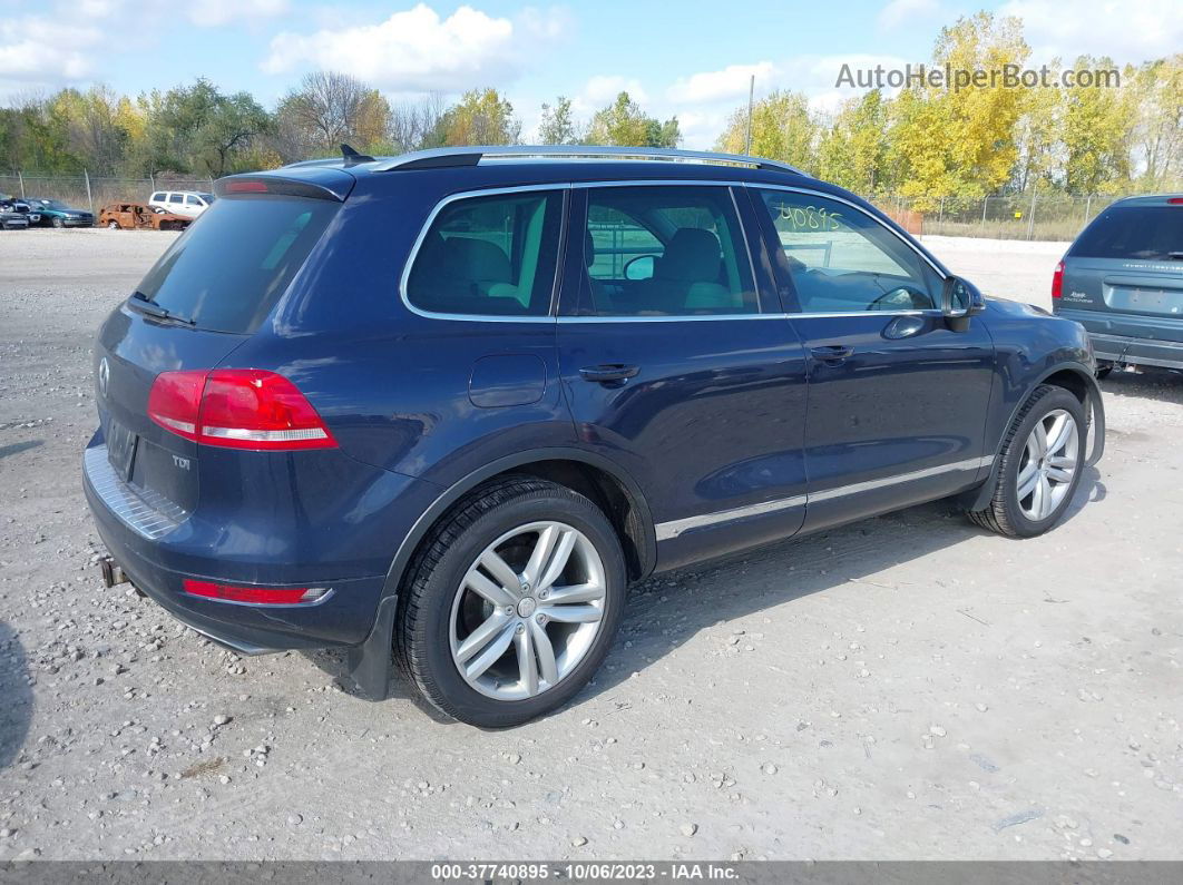 2012 Volkswagen Touareg Tdi Sport Blue vin: WVGEK9BP9CD009450