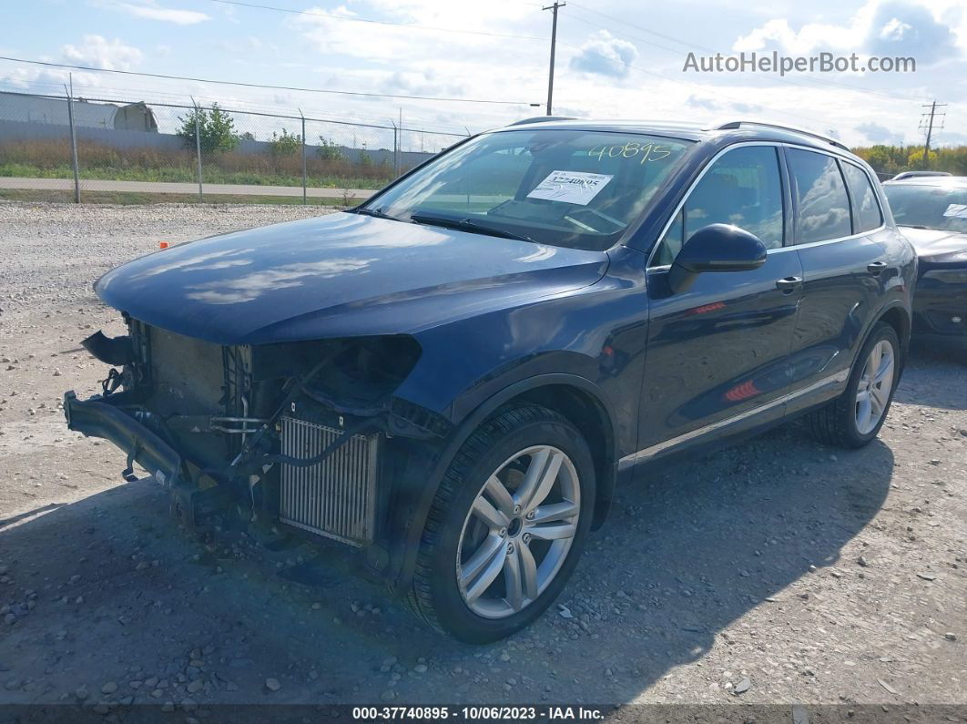 2012 Volkswagen Touareg Tdi Sport Blue vin: WVGEK9BP9CD009450