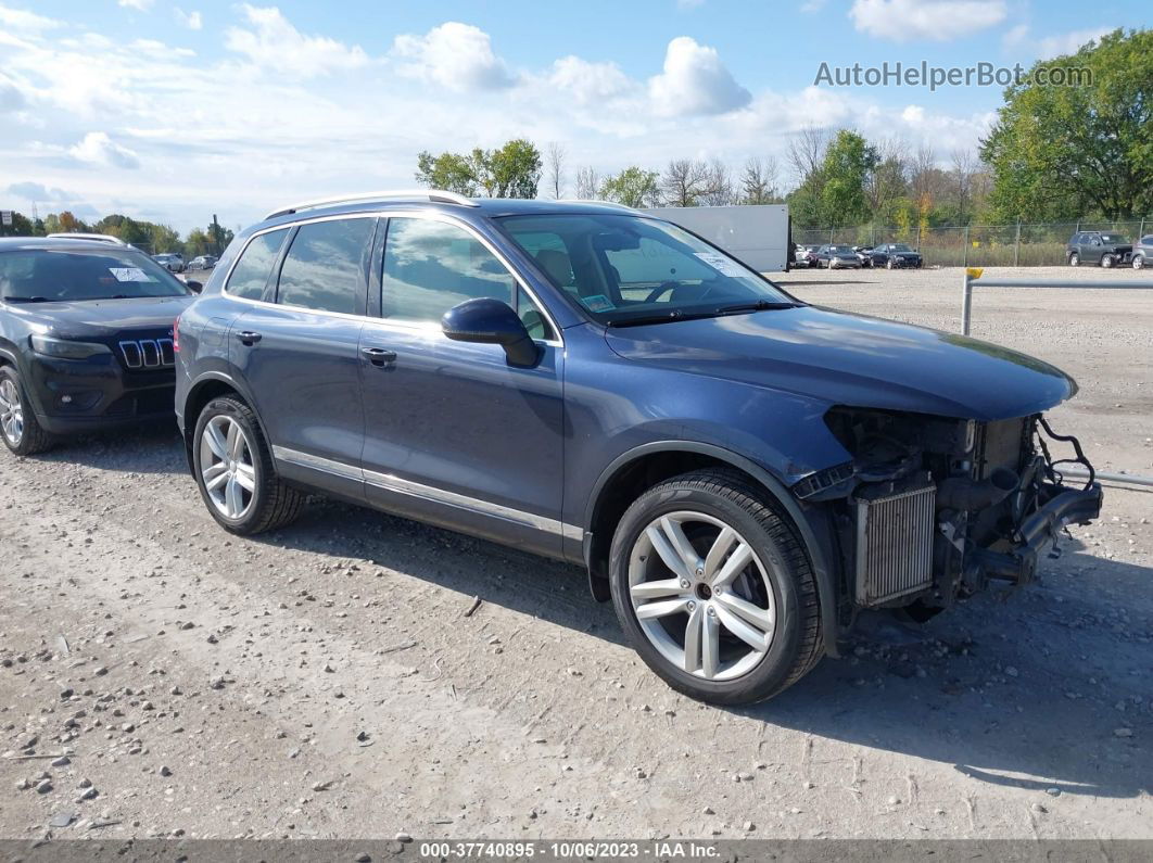 2012 Volkswagen Touareg Tdi Sport Blue vin: WVGEK9BP9CD009450