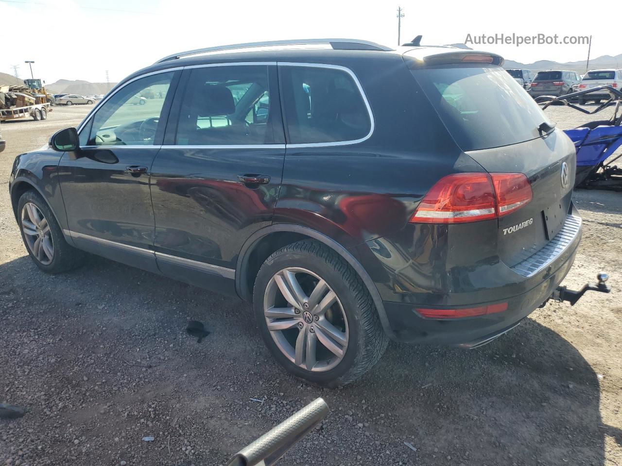 2012 Volkswagen Touareg V6 Tdi Black vin: WVGEK9BPXCD007500