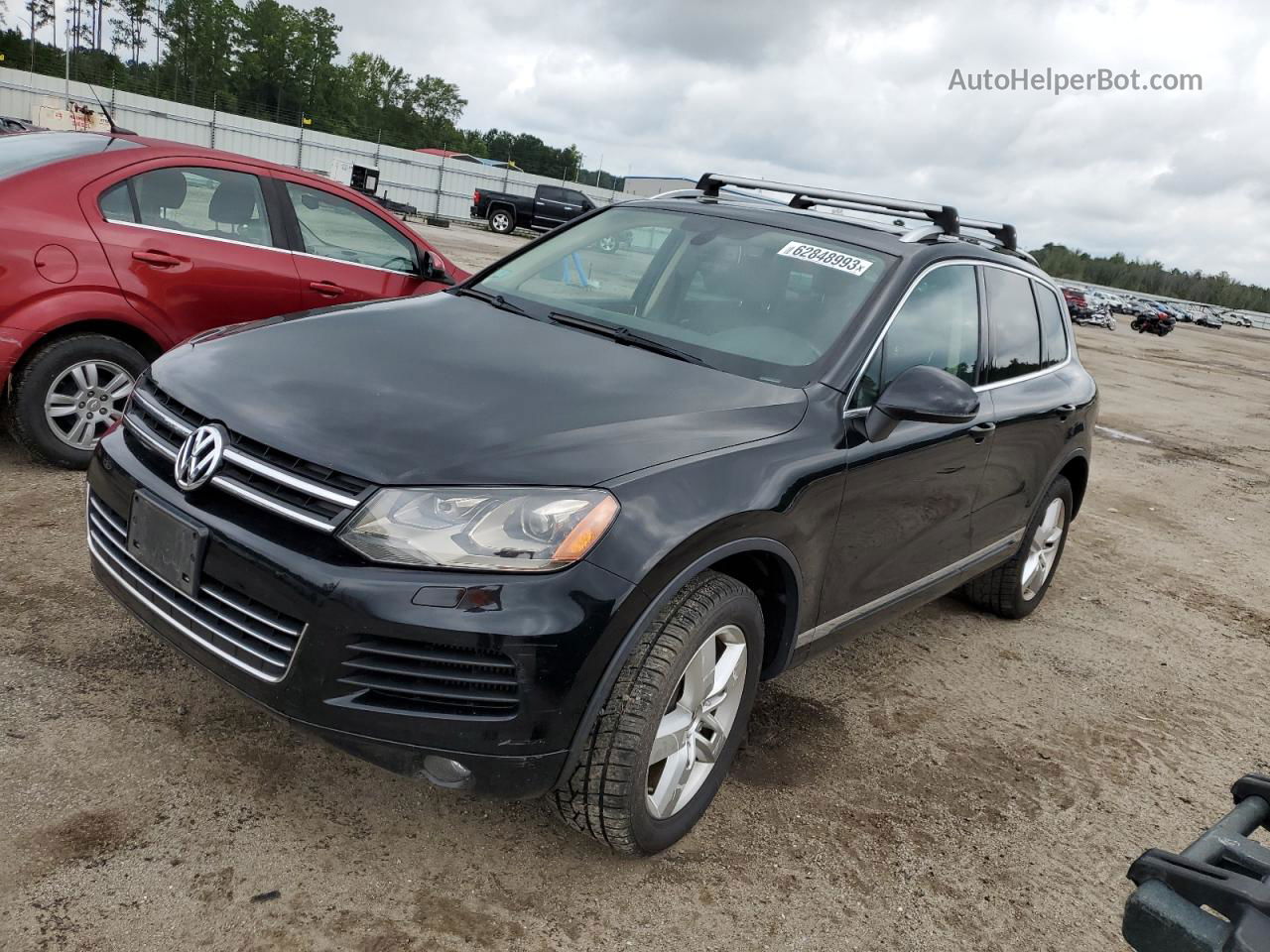 2013 Volkswagen Touareg V6 Tdi Black vin: WVGEP9BP0DD000882