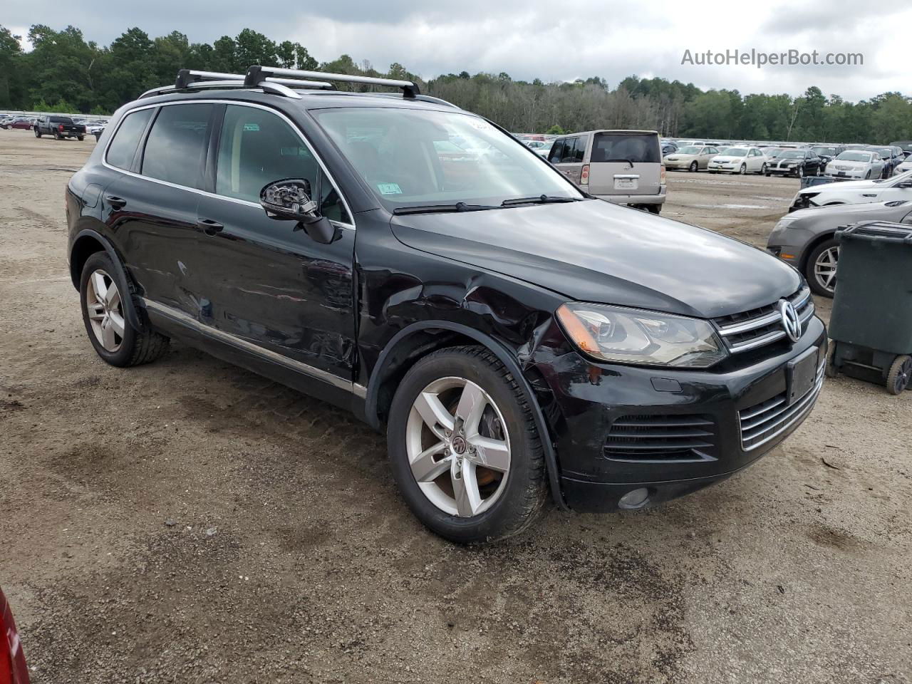 2013 Volkswagen Touareg V6 Tdi Black vin: WVGEP9BP0DD000882