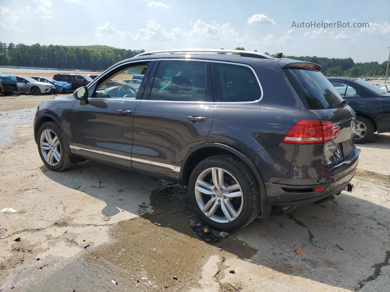 2013 Volkswagen Touareg V6 Tdi Gray vin: WVGEP9BP0DD004527