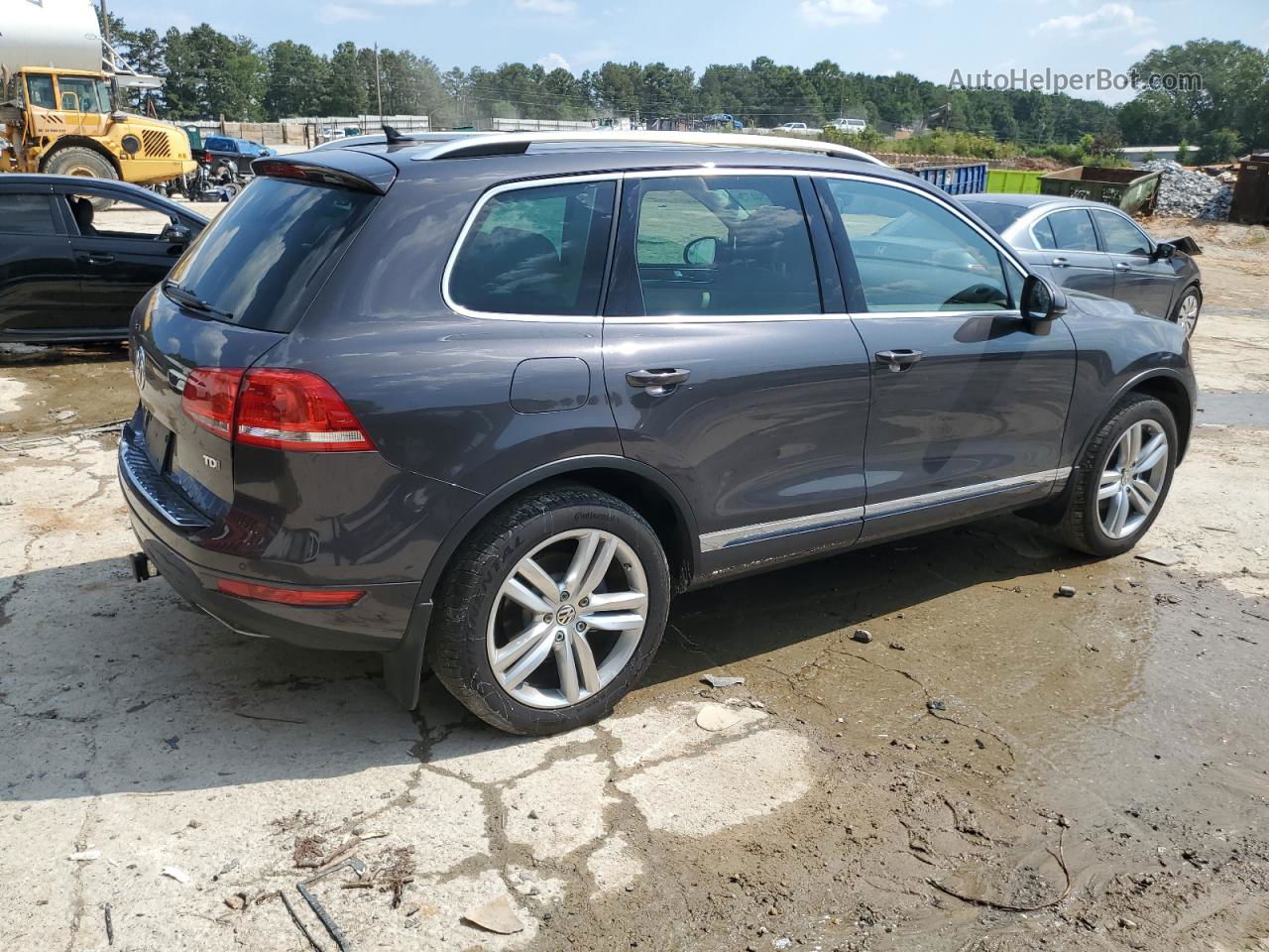 2013 Volkswagen Touareg V6 Tdi Gray vin: WVGEP9BP0DD004527