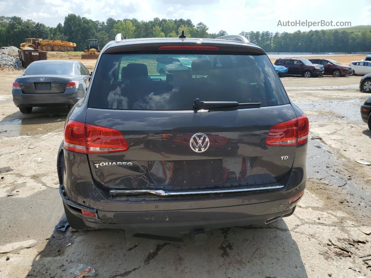 2013 Volkswagen Touareg V6 Tdi Gray vin: WVGEP9BP0DD004527