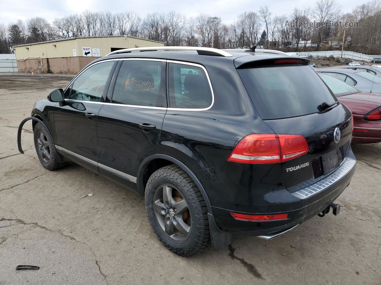 2014 Volkswagen Touareg V6 Tdi Black vin: WVGEP9BP0ED013438