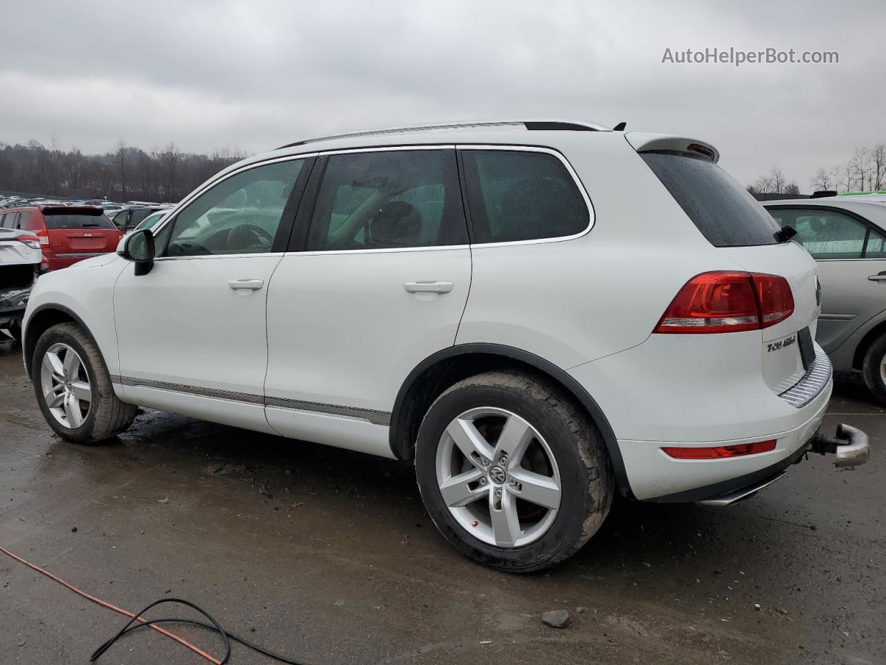 2013 Volkswagen Touareg V6 Tdi White vin: WVGEP9BP1DD002706