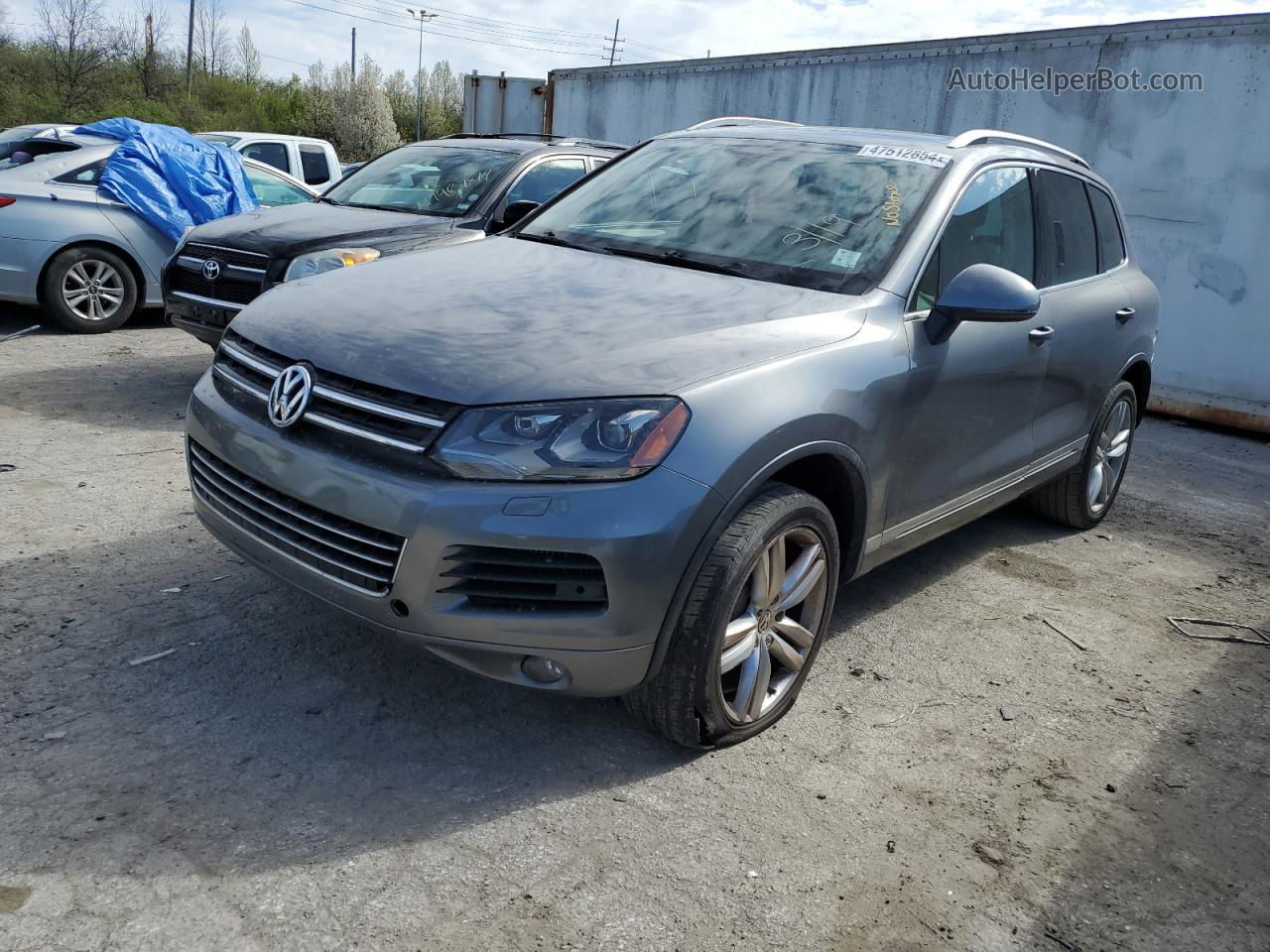 2013 Volkswagen Touareg V6 Tdi Charcoal vin: WVGEP9BP1DD005654