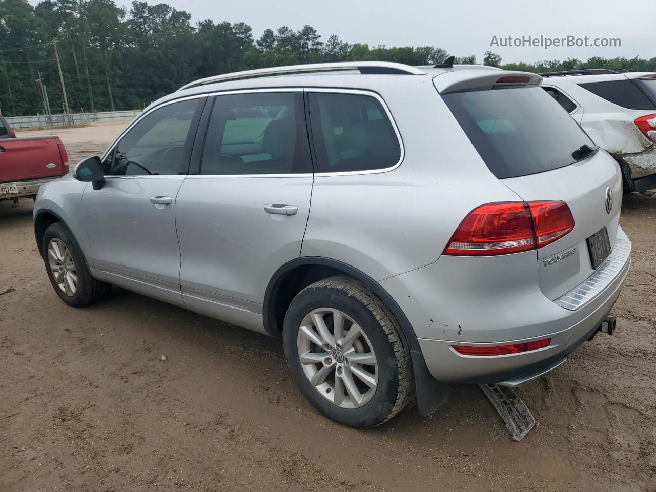 2013 Volkswagen Touareg V6 Tdi Silver vin: WVGEP9BP1DD011597