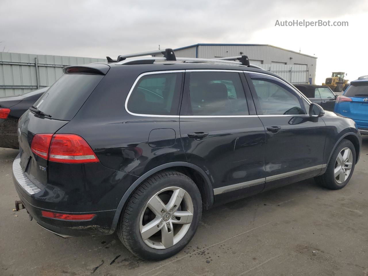 2013 Volkswagen Touareg V6 Tdi Black vin: WVGEP9BP1DD013155