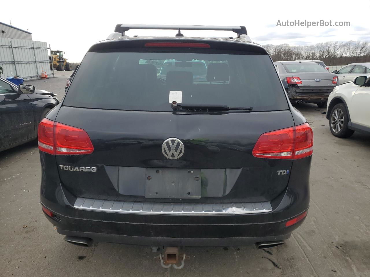 2013 Volkswagen Touareg V6 Tdi Black vin: WVGEP9BP1DD013155