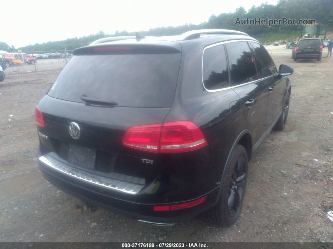 2014 Volkswagen Touareg Tdi Executive Black vin: WVGEP9BP1ED001167