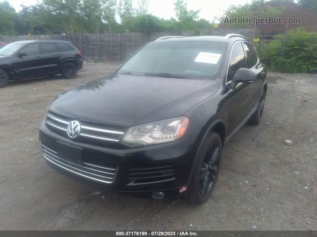 2014 Volkswagen Touareg Tdi Executive Black vin: WVGEP9BP1ED001167