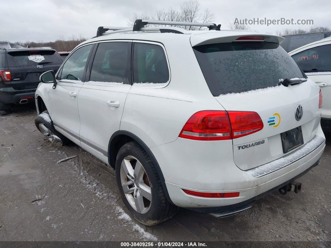 2013 Volkswagen Touareg Tdi Lux Белый vin: WVGEP9BP2DD003654