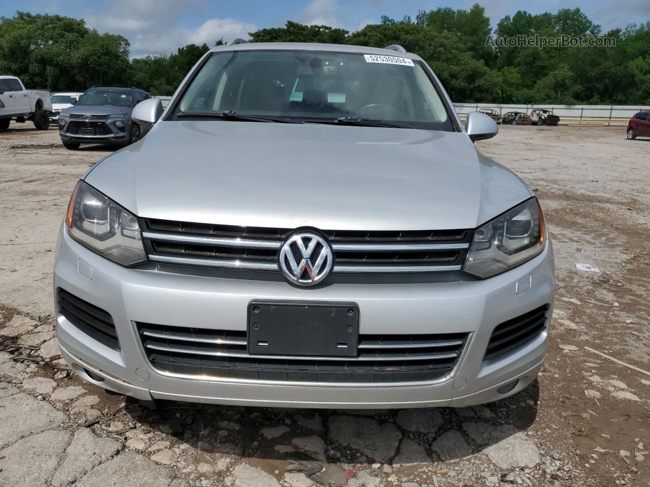 2014 Volkswagen Touareg V6 Tdi Gray vin: WVGEP9BP2ED001386