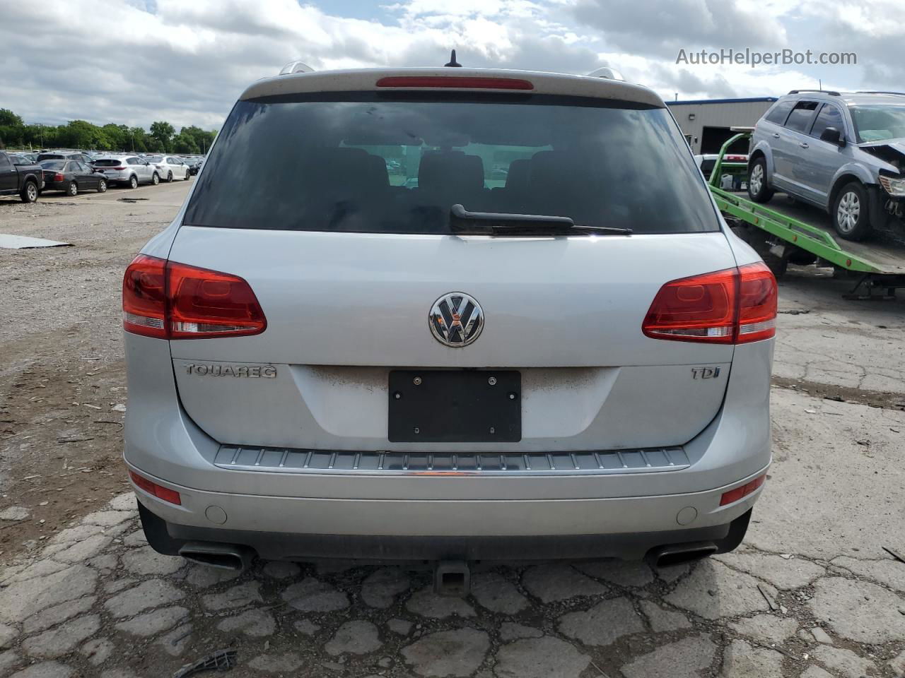 2014 Volkswagen Touareg V6 Tdi Gray vin: WVGEP9BP2ED001386