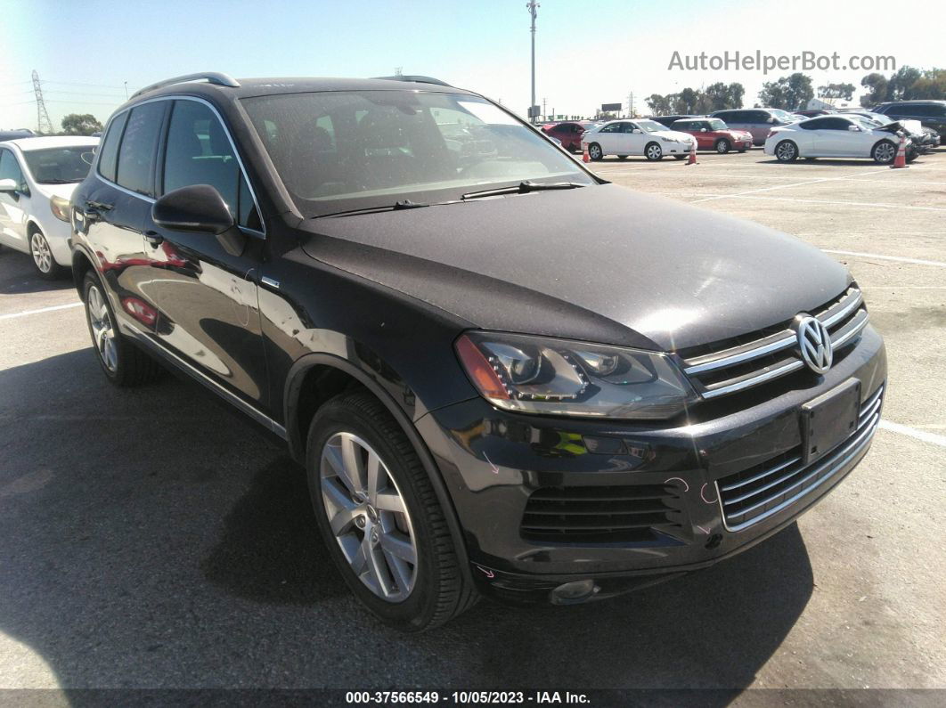 2014 Volkswagen Touareg X Blue vin: WVGEP9BP2ED006815