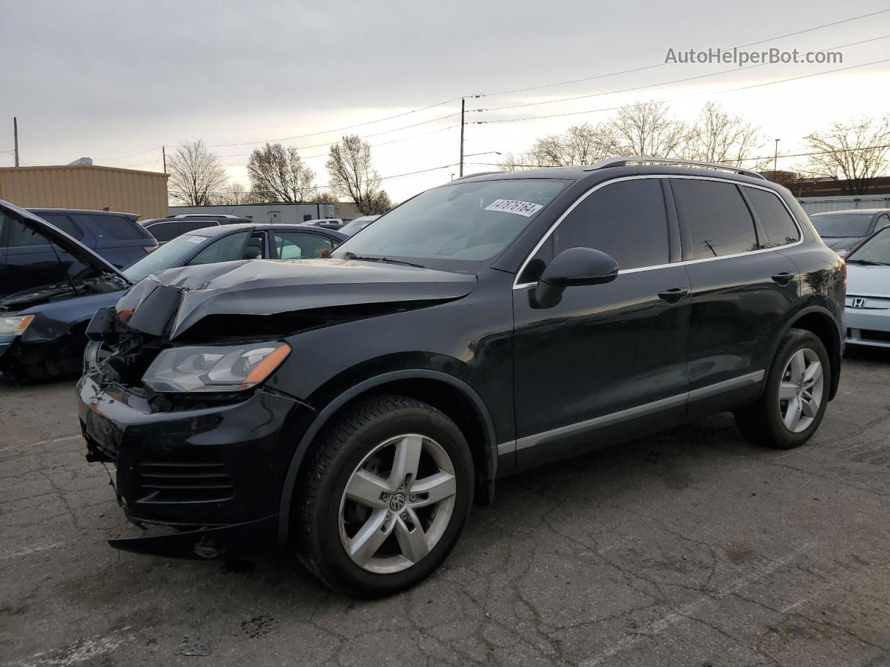 2014 Volkswagen Touareg V6 Tdi Black vin: WVGEP9BP2ED013733