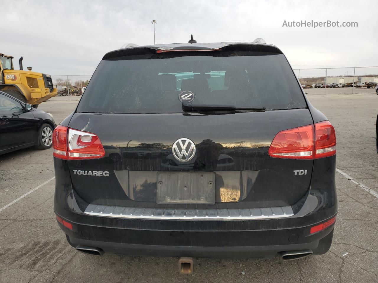 2014 Volkswagen Touareg V6 Tdi Black vin: WVGEP9BP2ED013733